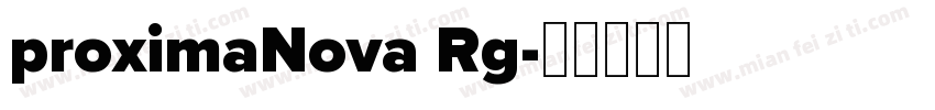 proximaNova Rg字体转换